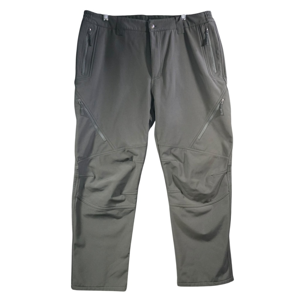 Free Soldier Mens Tactical Pants AB0110 Grey Softshell Fleece Lined Size 38
